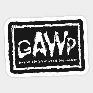 GAWP Spraypaint Design White Sticker